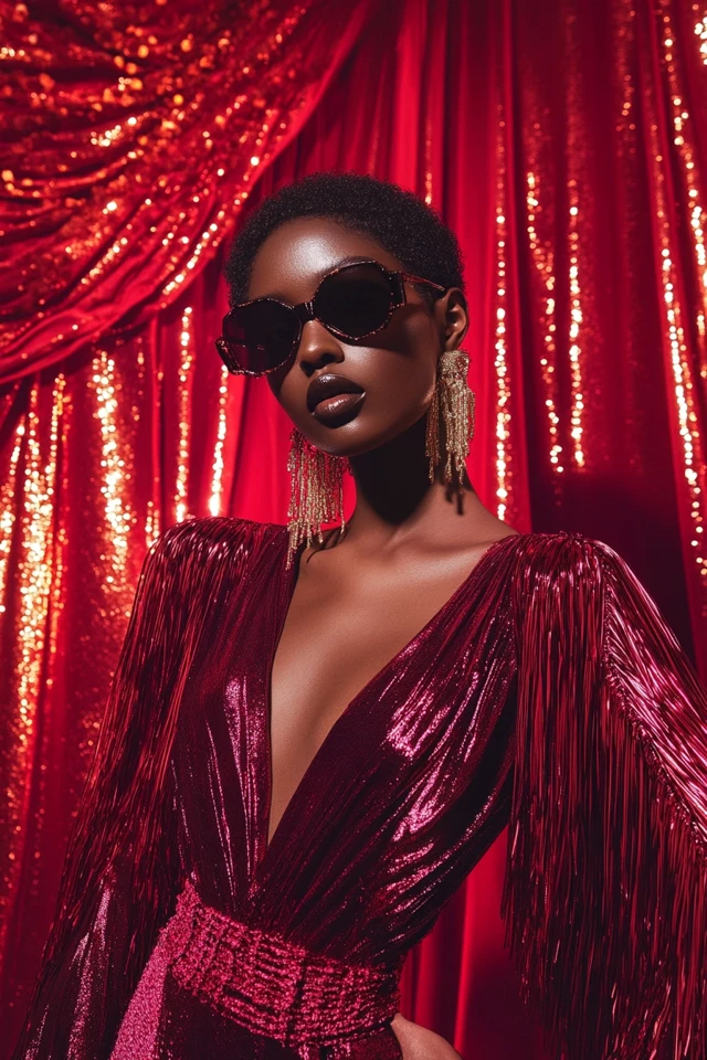 Satin and Fringe Together for Bold Statement Looks - photo 3