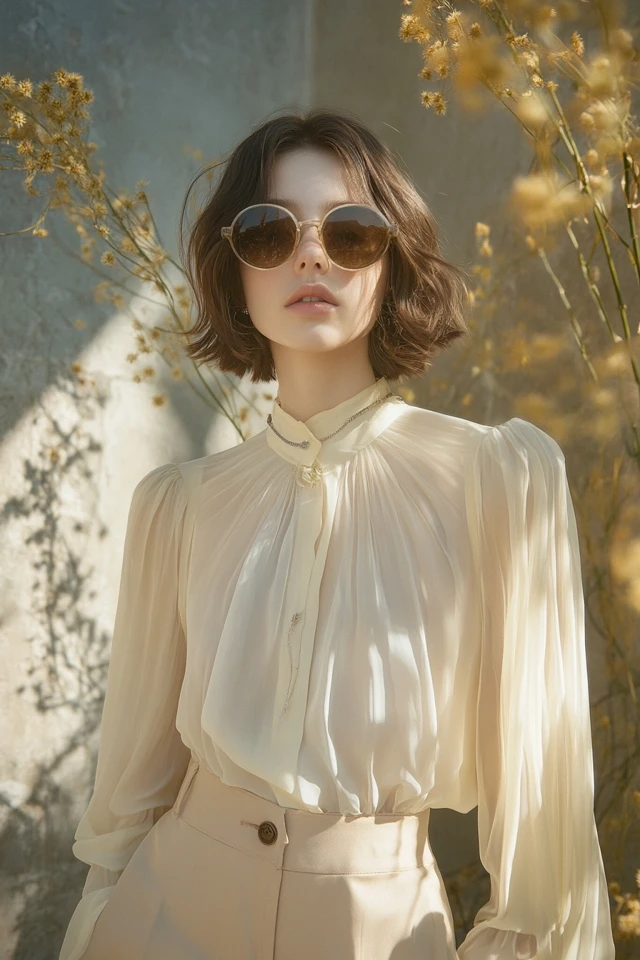 Mixing Chiffon and Silk in Feminine Blouses - photo 3