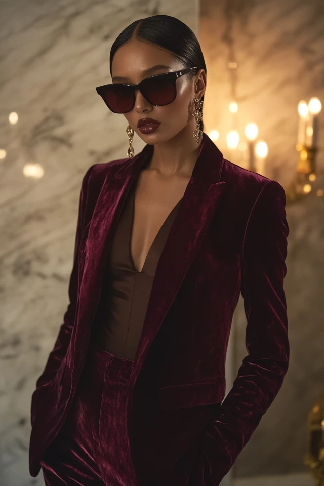 Pairing Satin and Velvet Blazers for Evening Looks - photo 3