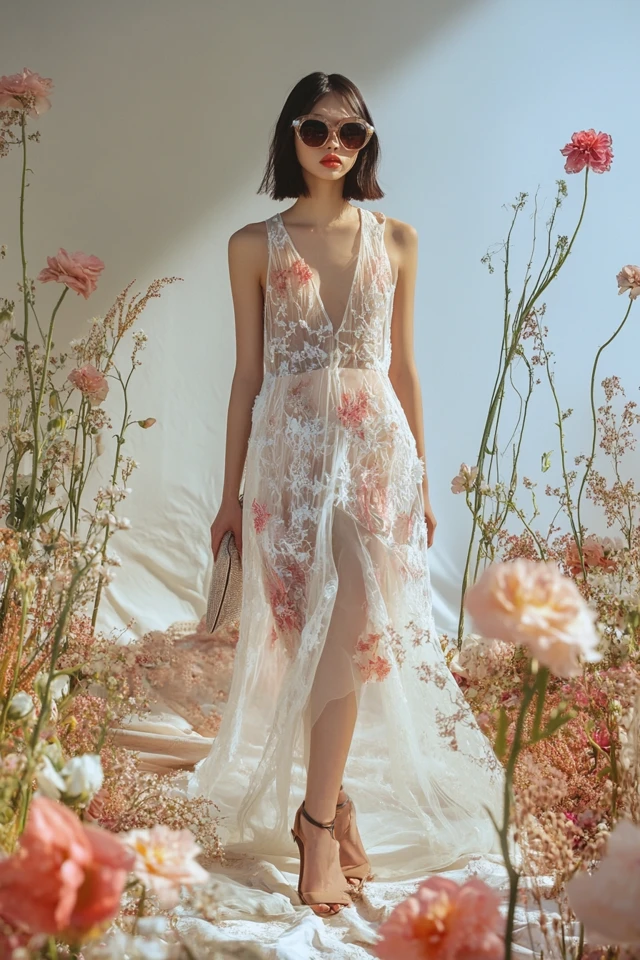 Sheer Overlay Dresses for Summer Weddings - photo 3