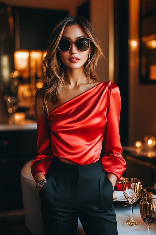 Luxe Satin Tops for Winter Dinner Dates - photo 3
