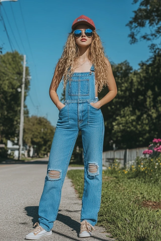 Relaxed Denim Overalls for Weekend Wear - photo 3