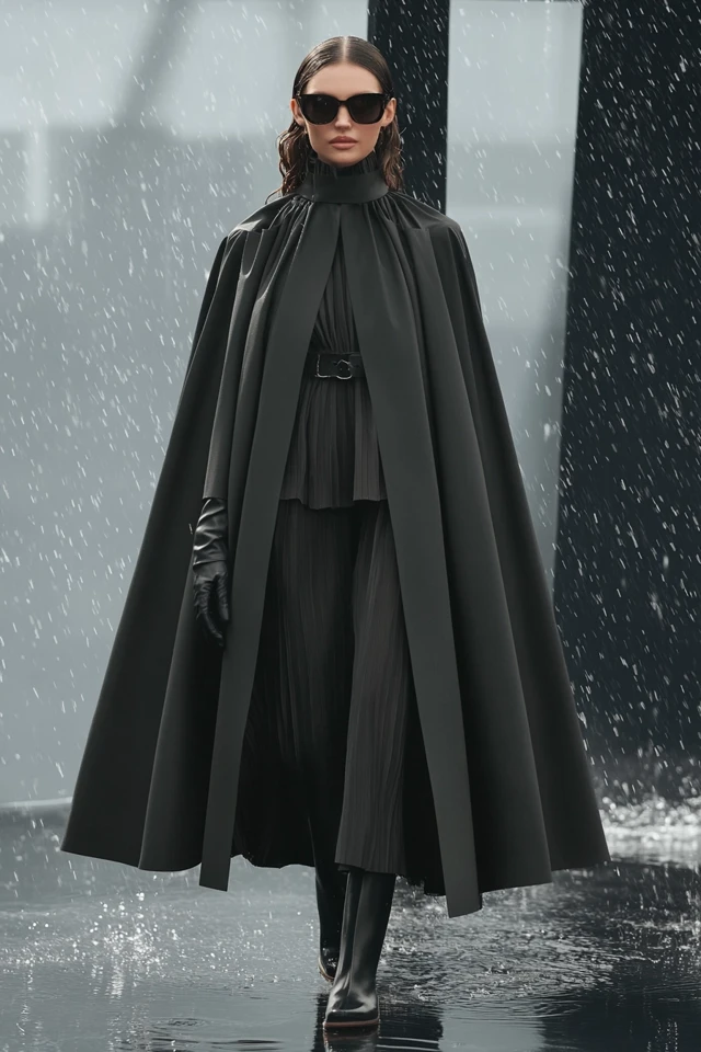 Sleek Trench Capes for Wet Winter Days - photo 3