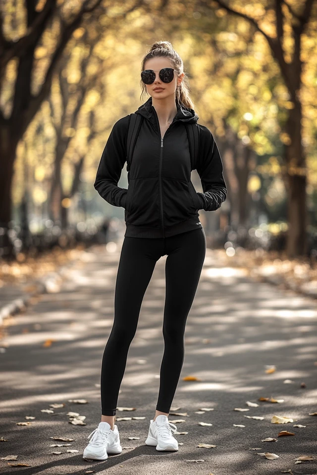 Sleek Leggings for Active Fall Mornings - photo 3