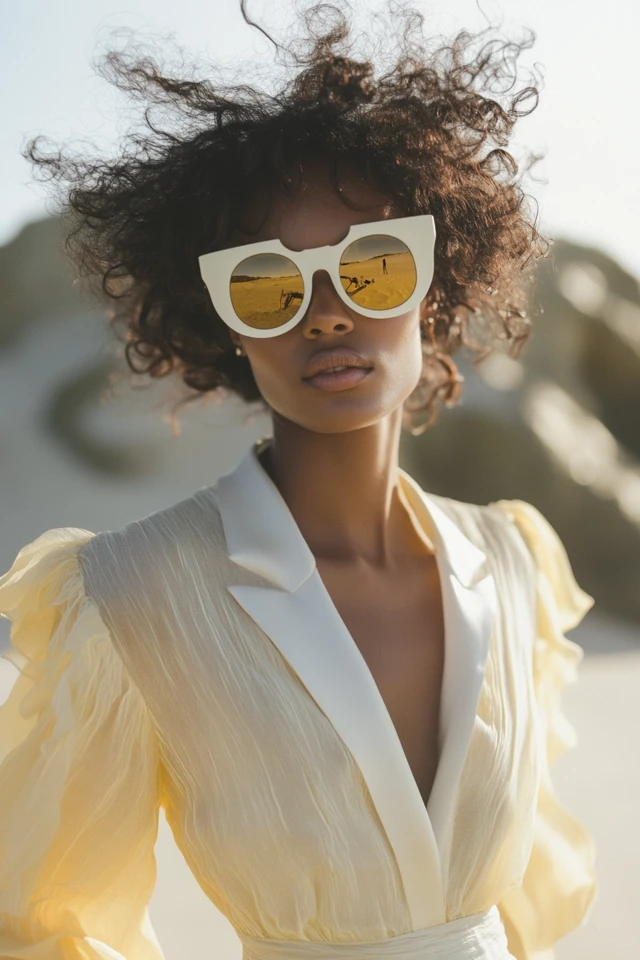 Gold and White Outfits for Beach Weddings: Effortless Elegance by the Sea - photo 3