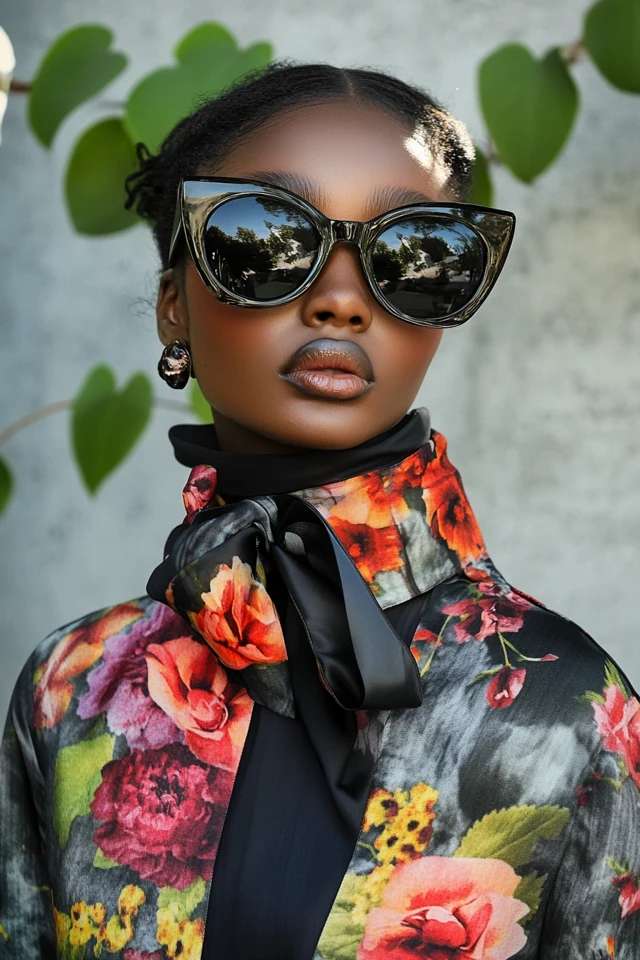 Mixing Floral Accessories with Contemporary Outfits - photo 6