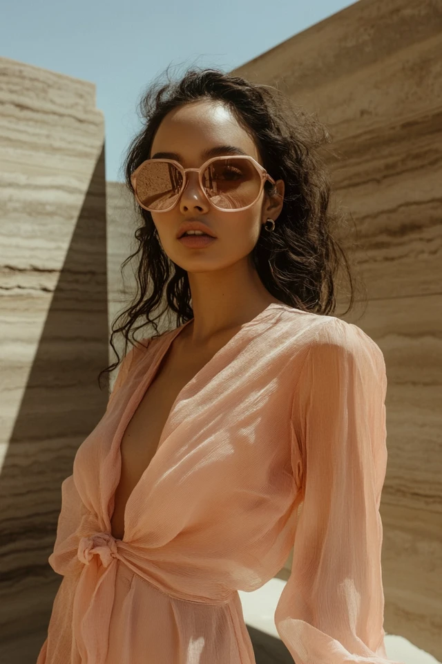 How to Style Peach and Light Grey for Subtle Chic Dresses - photo 3