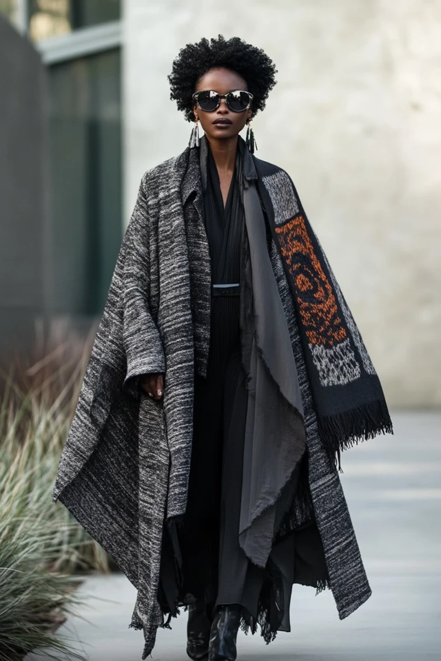 Mixing Wool and Sheer Fabrics in Statement Coats - photo 3