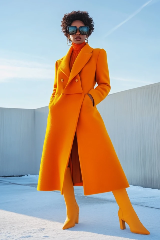 Long Wool Coats in Bright Colors for Winter Trends - photo 3