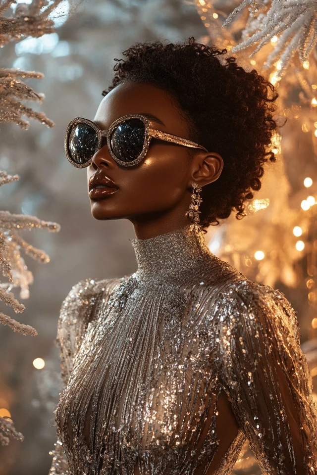Metallic Midi Dresses for Winter Weddings - photo 3