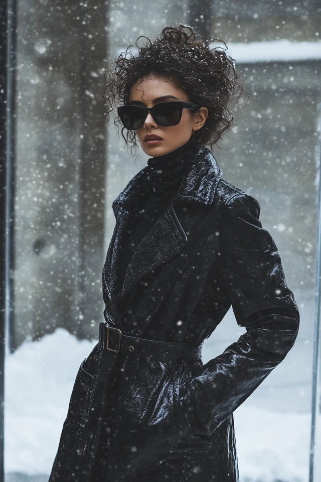 Luxe Leather Coats for Winter Sophistication - photo 3