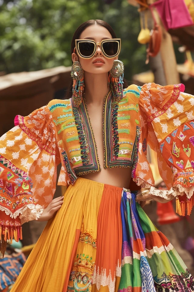 Vibrant Cultural Festival Styles with Embroidered Details - photo 3