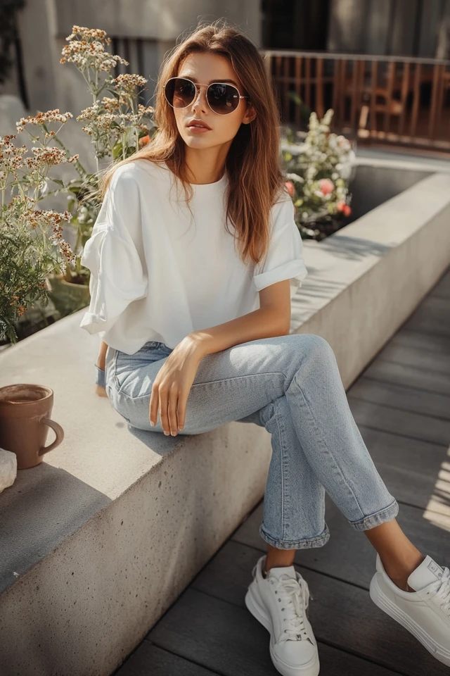 Comfortable White Sneakers for Casual Outfits - photo 3