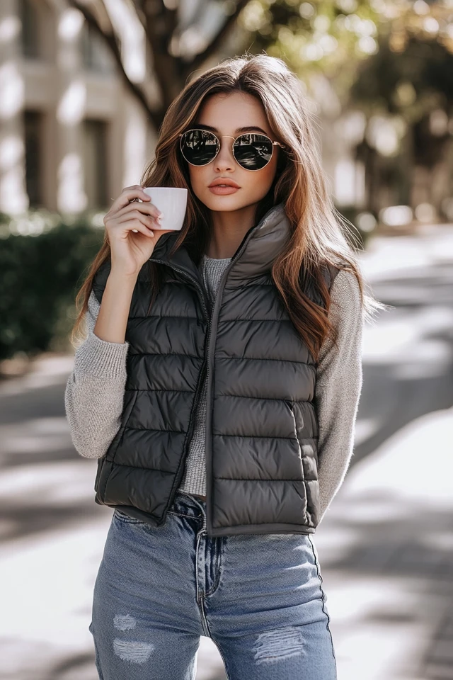 Relaxed Puffer Vests for Chilly Spring Mornings - photo 3