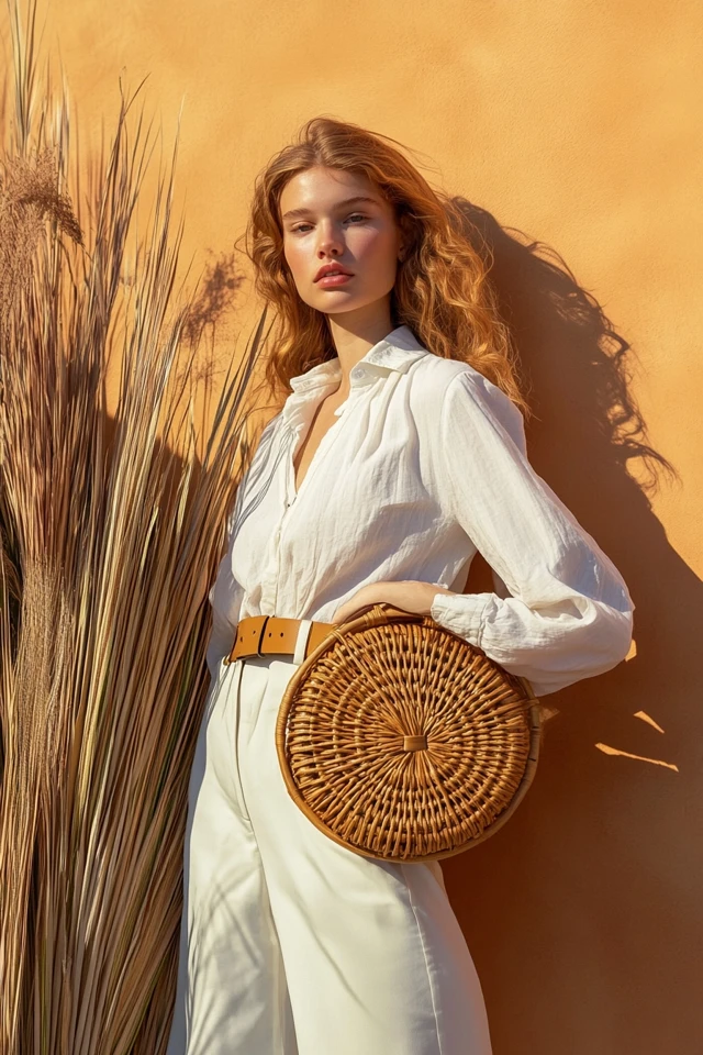 How to Wear Rattan Accessories Beyond Summer - photo 3