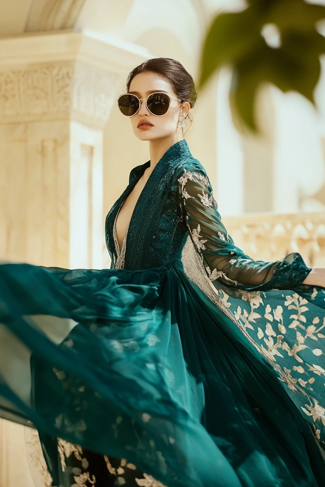 The Best Teal and Champagne Pairings for Wedding Guest Looks - photo 3
