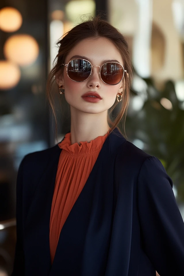 Pairing Navy with Warm Peach in Polished Workwear - photo 3