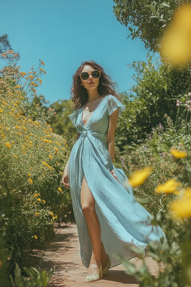 Pastel Blue and Lemon Yellow: Creating Fresh and Eye-Catching Spring Dresses - photo 3