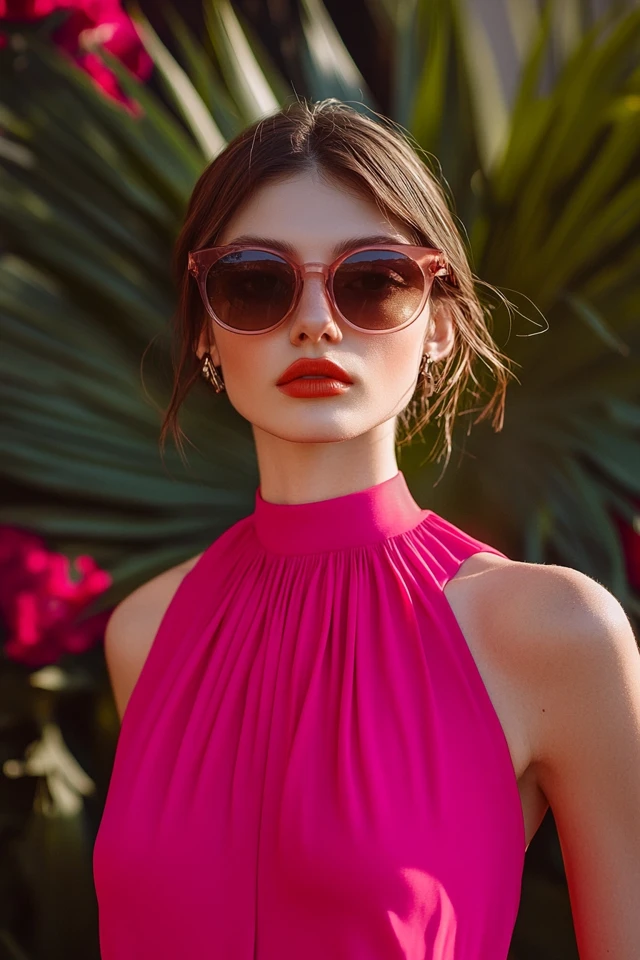 Bright Fuchsia and Warm Tan: Elevating Your Style with Striking Dresses - photo 3