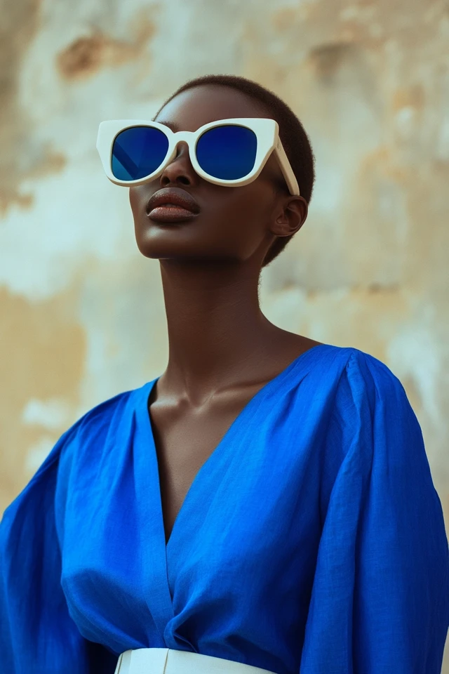 Neutral Beige and Cobalt Blue: Creating Relaxed and Effortless Summer Looks - photo 3