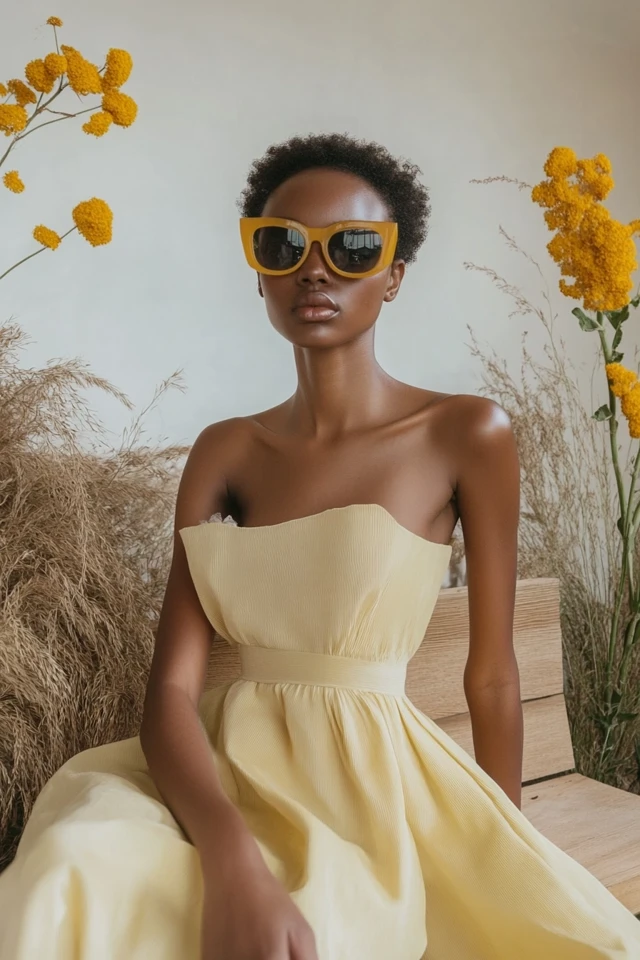 Chic Taupe and Lemon Combinations for Day Dresses: Effortlessly Stylish and Refreshingly Modern - photo 3