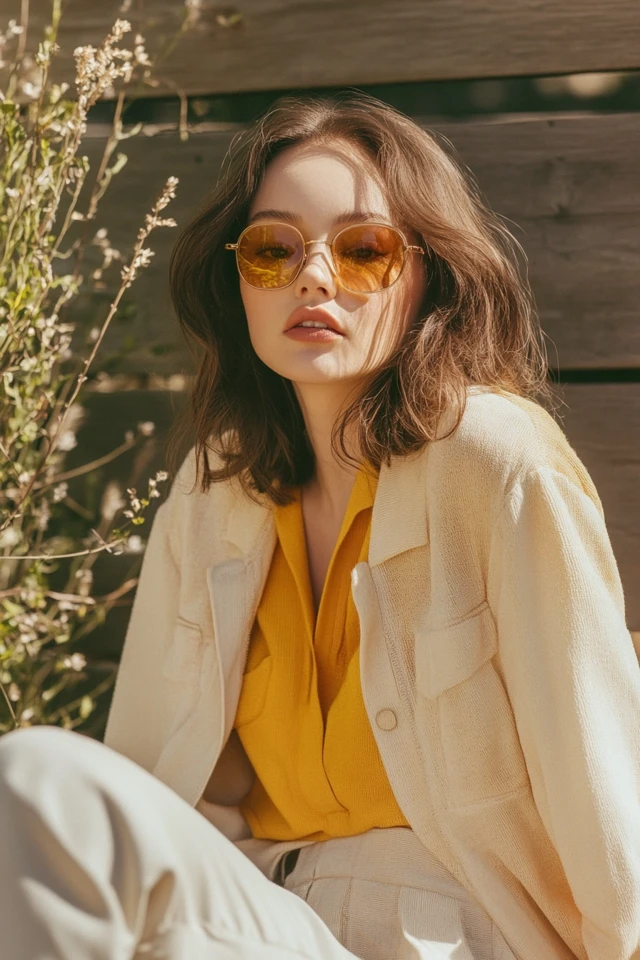 Soft Yellow and Cool Taupe in Sophisticated Layers: A Subtle and Elegant Pairing - photo 2