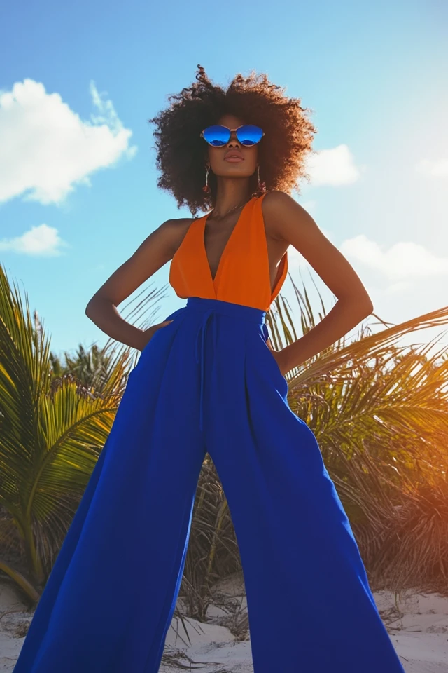 Cobalt Blue and Coral Color Palettes for Vacation Looks: Vibrant, Fun, and Totally Chic - photo 3