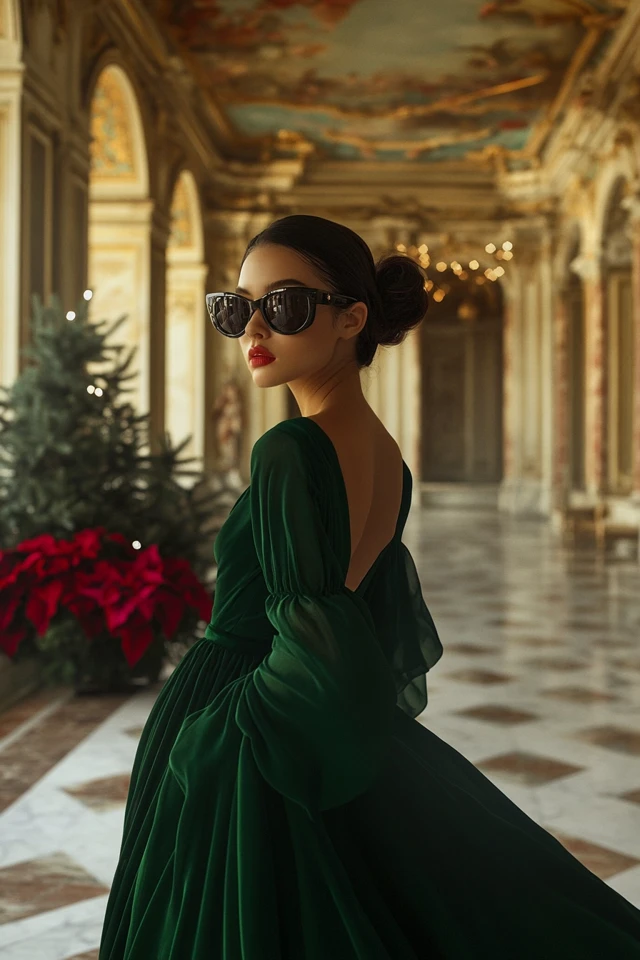 Regal Emerald Green Dresses for Christmas Galas: A Timeless Choice for Festive Elegance - photo 3