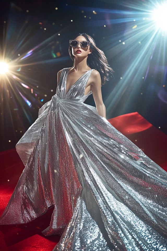 Glamorous Silver Gowns for Awards Night: Shine Like the Star You Are - photo 3