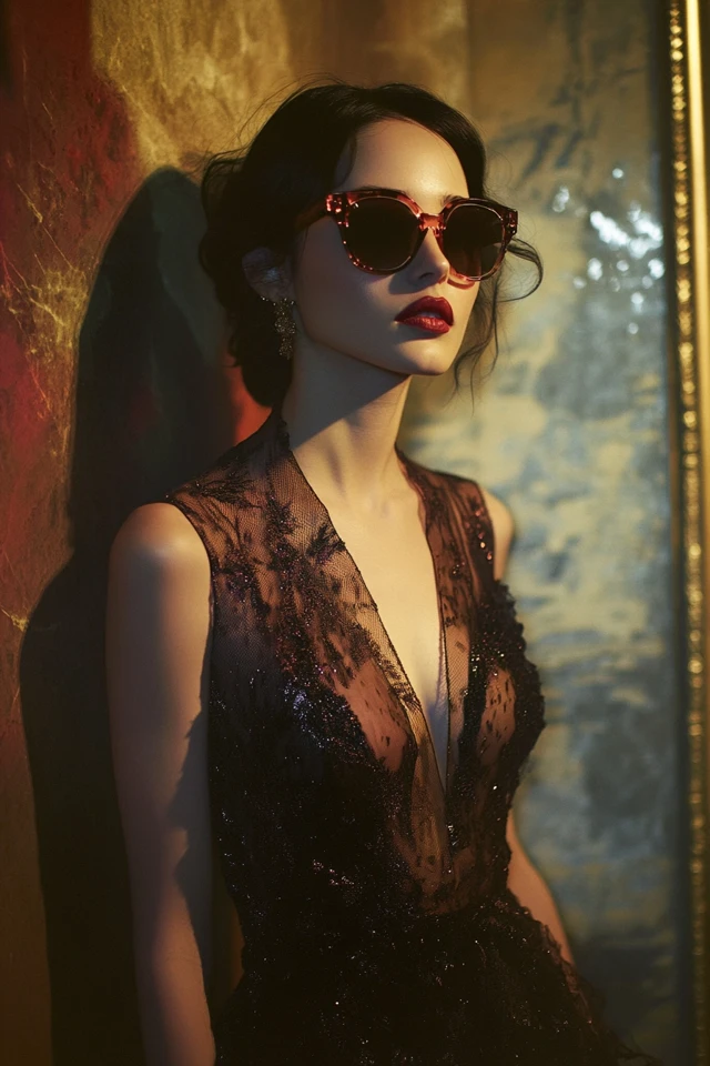 Mixing Sheer Mesh and Velvet for Dramatic Party Dresses: The Perfect Blend of Elegance and Edge - photo 7