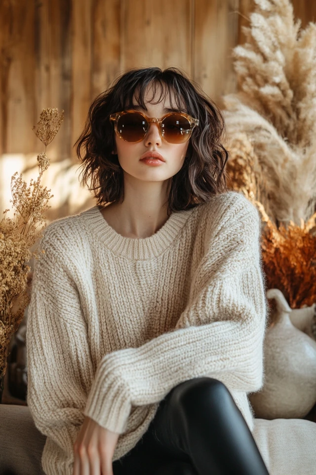 Pairing Cream and Warm Rust for Everyday Sweaters - photo 7