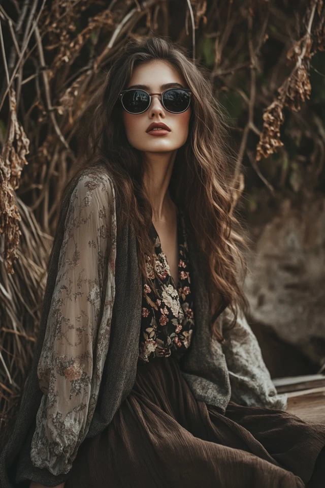 Bohemian Layering for Fall Transition Looks: Effortless, Cozy, and Chic - photo 7
