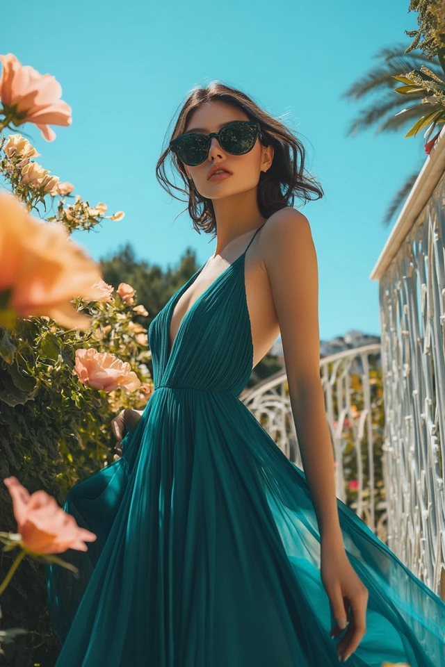 The Best Teal and Champagne Pairings for Wedding Guest Looks - photo 7
