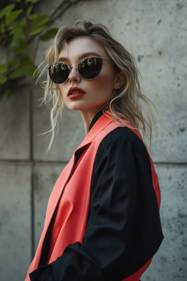 Mixing Black and Coral for Effortless Casual Jackets - photo 7