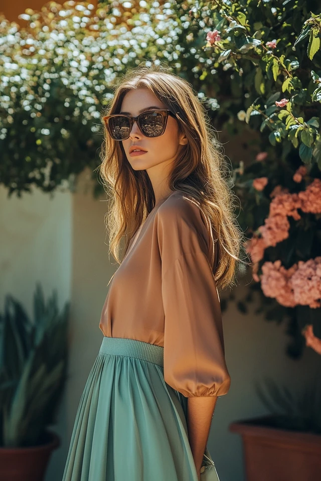 Warm Caramel and Soft Mint: Styling Timeless Midi Skirts - photo 7
