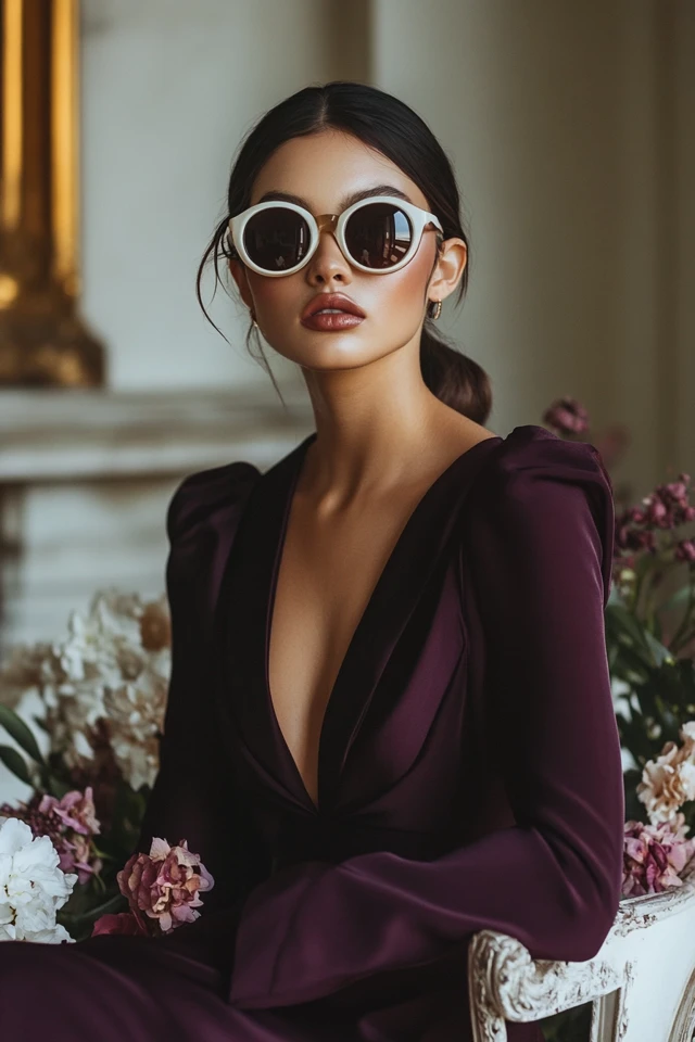 Rich Plum and Soft Ivory in Flattering Formal Looks - photo 7