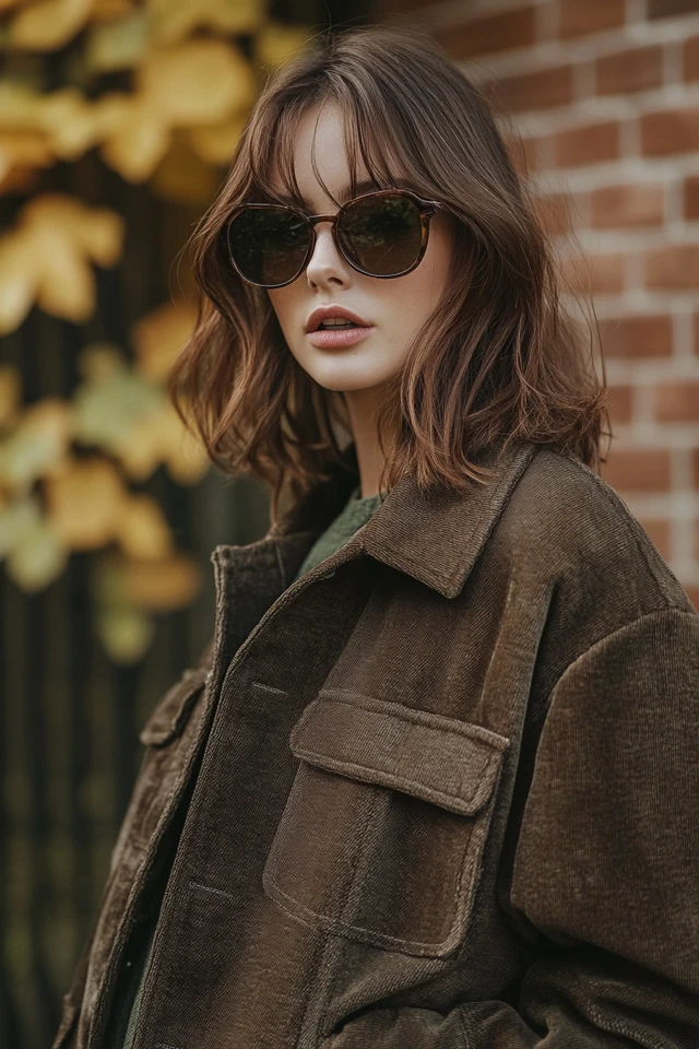 Pairing Chocolate and Sage Green in Warm Fall Jackets: A Cozy and Sophisticated Duo - photo 7