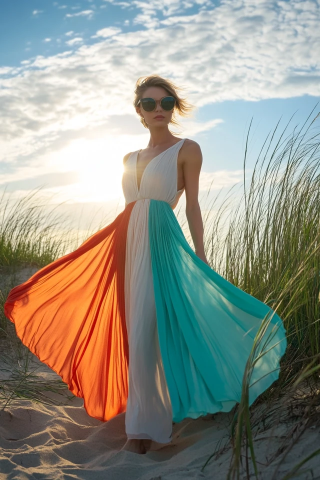 Aqua and Burnt Orange Palettes for Beach Maxi Skirts: Vibrant and Breezy Summer Style - photo 7