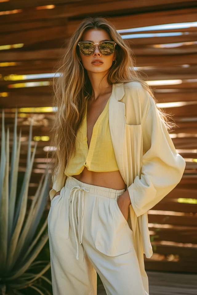 Soft Yellow and Cool Taupe in Sophisticated Layers: A Subtle and Elegant Pairing - photo 6