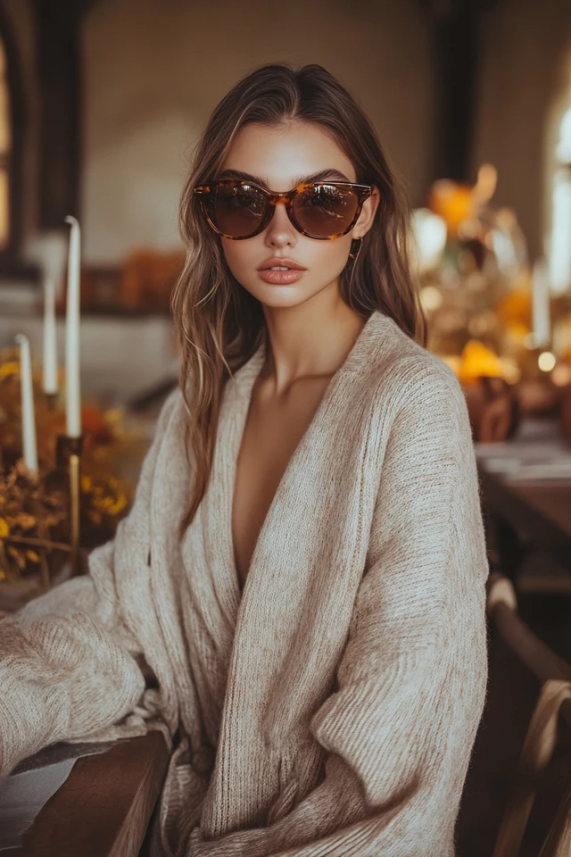 Soft Beige Outfits for Thanksgiving Celebrations: Timeless Elegance and Cozy Charm - photo 7