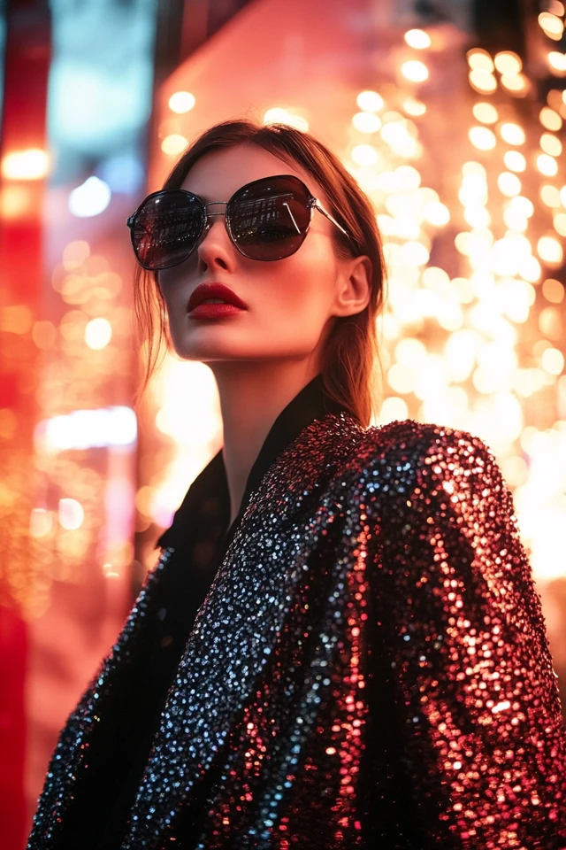 Edgy Sequin Jackets for Holiday Street Style Looks: Glam Meets Attitude - photo 7
