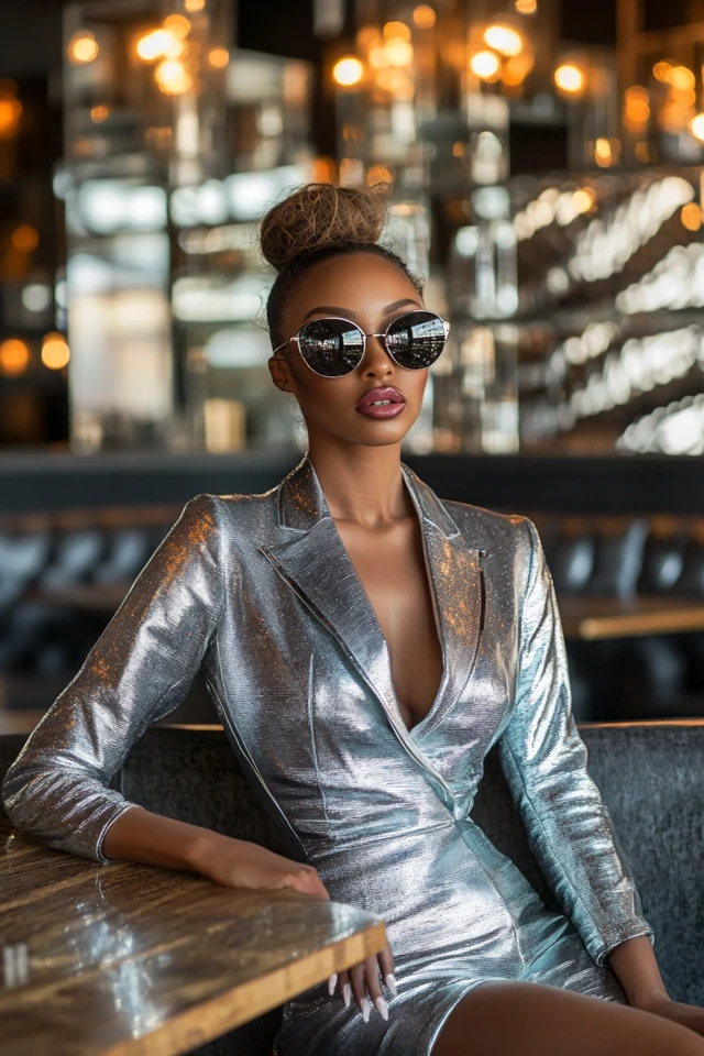 Sleek Metallic Dresses for New Year’s Day Brunches: Effortless Glamour to Start the Year Right - photo 7