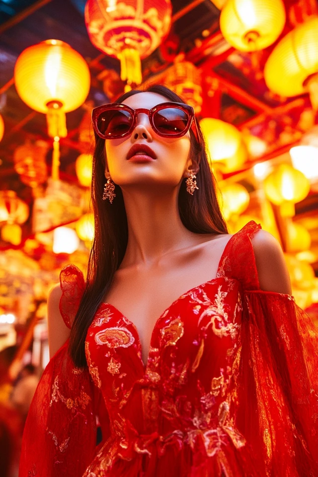 Vibrant Red Dresses for Lunar New Year Celebrations: A Bold and Auspicious Choice - photo 7