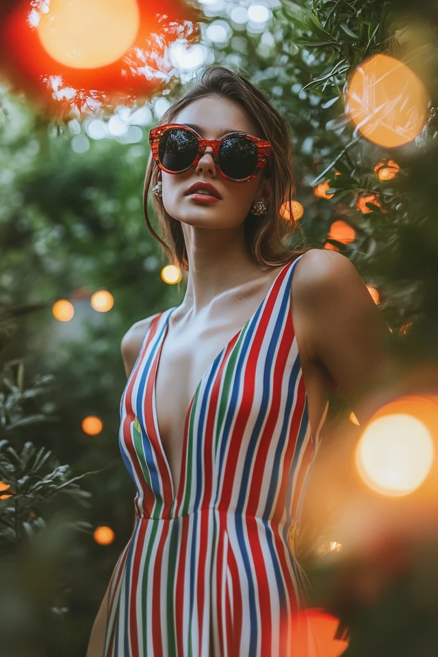 Bold Striped Dresses for Patriotic Fourth of July Looks: Celebrate in Style - photo 7