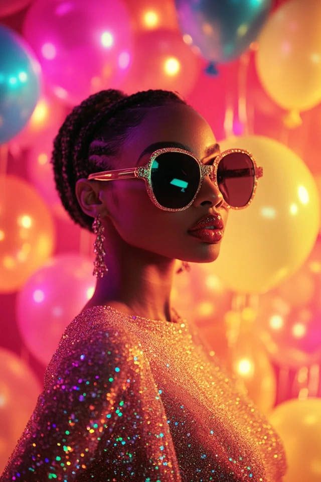Glitter-Coated Dresses for Birthday Photo Shoots: Sparkling Style to Capture Your Special Day - photo 7