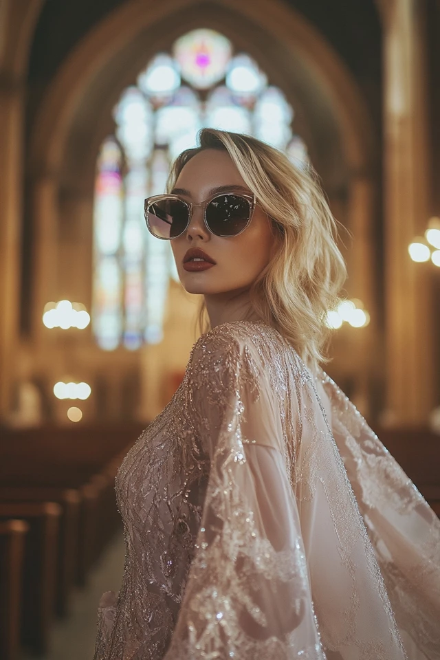 Elegant Cape Dresses for Cathedral Weddings: Timeless Sophistication Meets Modern Glamour - photo 7