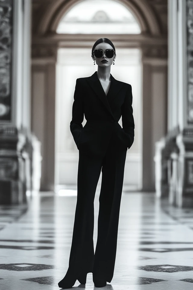 Elegant Monochrome Outfits for Museum Galas: Timeless Sophistication in a Single Palette - photo 7