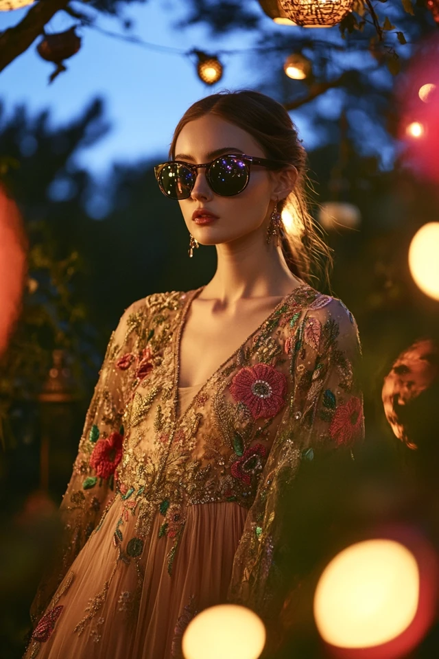 Embroidered Festival Dresses for Outdoor Evening Events: Boho Elegance Meets Festival Glam - photo 7