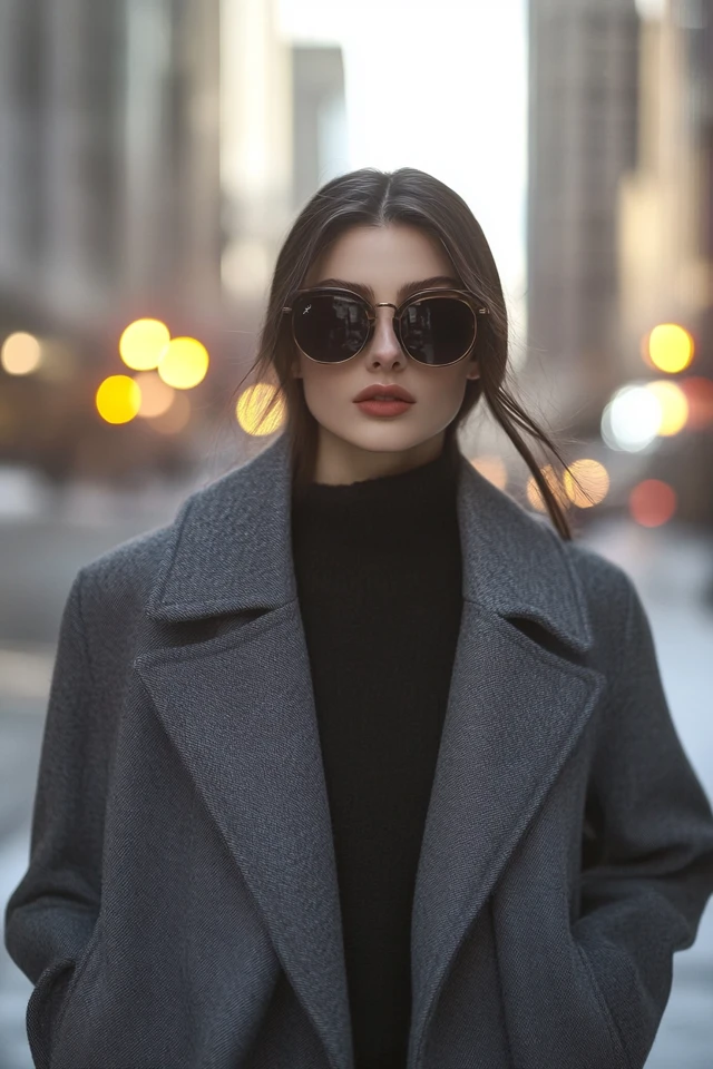 Combining Wool and Leather in Edgy Coats: Effortless Cool Meets Timeless Elegance - photo 7