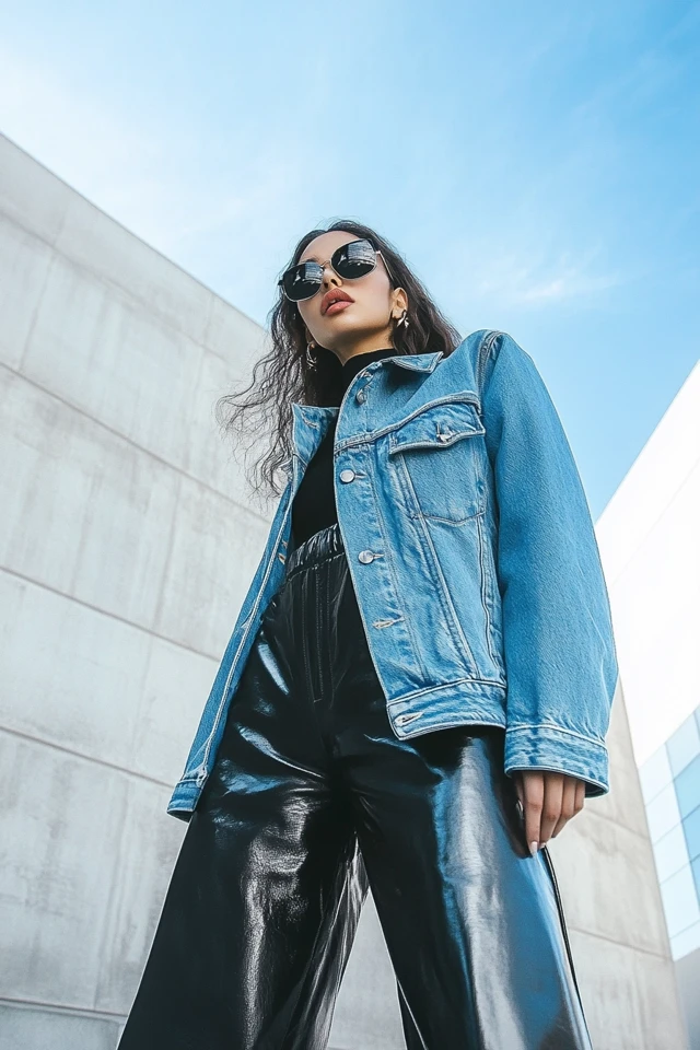 Combining Denim and Leather for Casual Streetwear: Effortless Edge Meets Everyday Cool - photo 7
